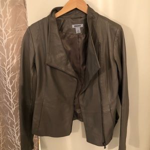 DKNY Lambskin Leather Jacket SM